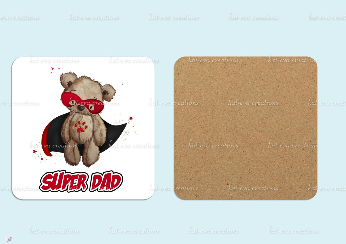 personalised fathers day mug, Super Dad, 11oz mug or mug and coaster set