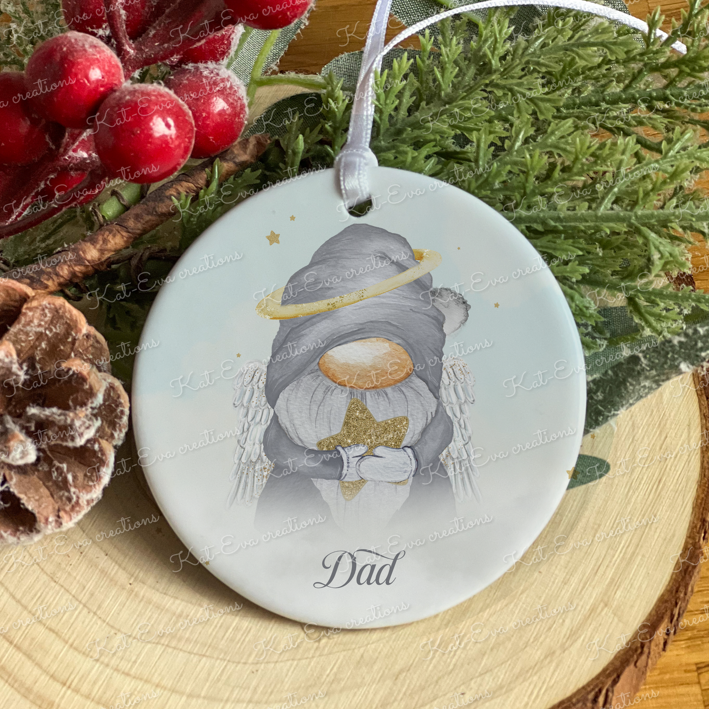 memory ceramic decoration angel gonk / gnome