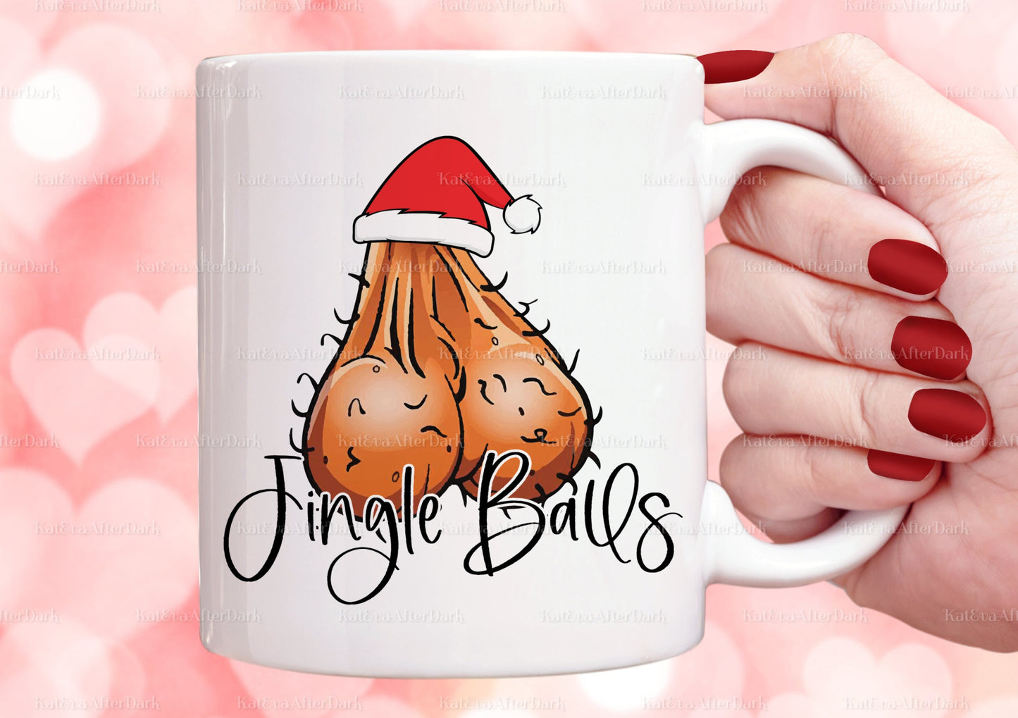 Jingle balls cup. Jingle balls mug. can be personalised Ideal for Christmas or Birthday gift or secret santa or stocking filler