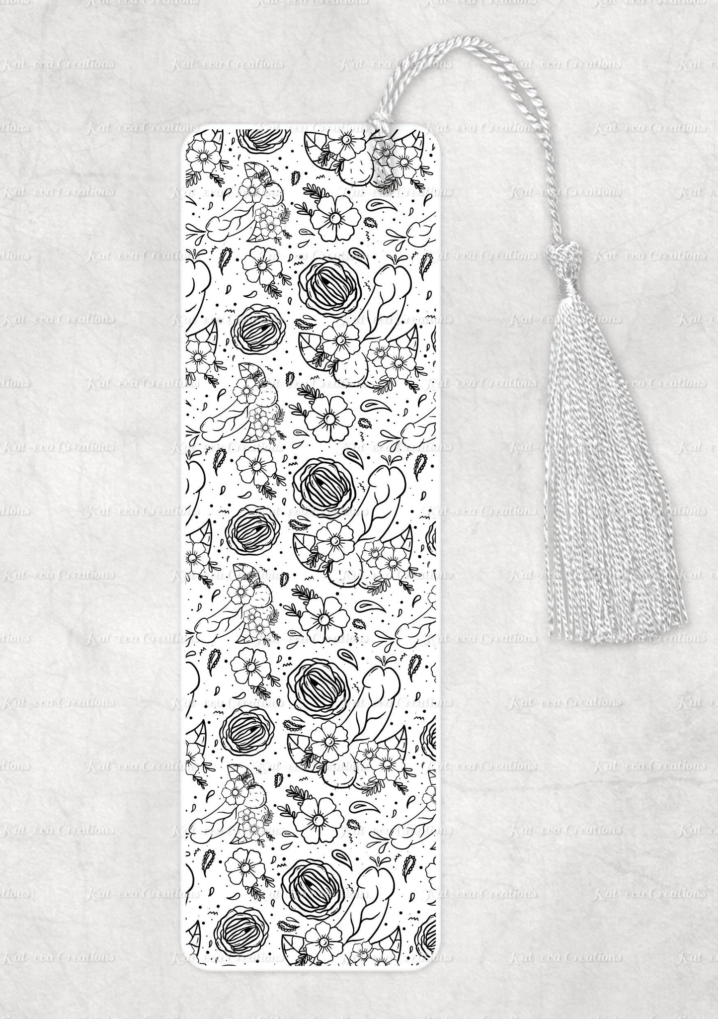 willy bookmark. aluminium floral dick. penis bookmark. Ideal for Christmas or Birthday gift or secret santa or stocking filler