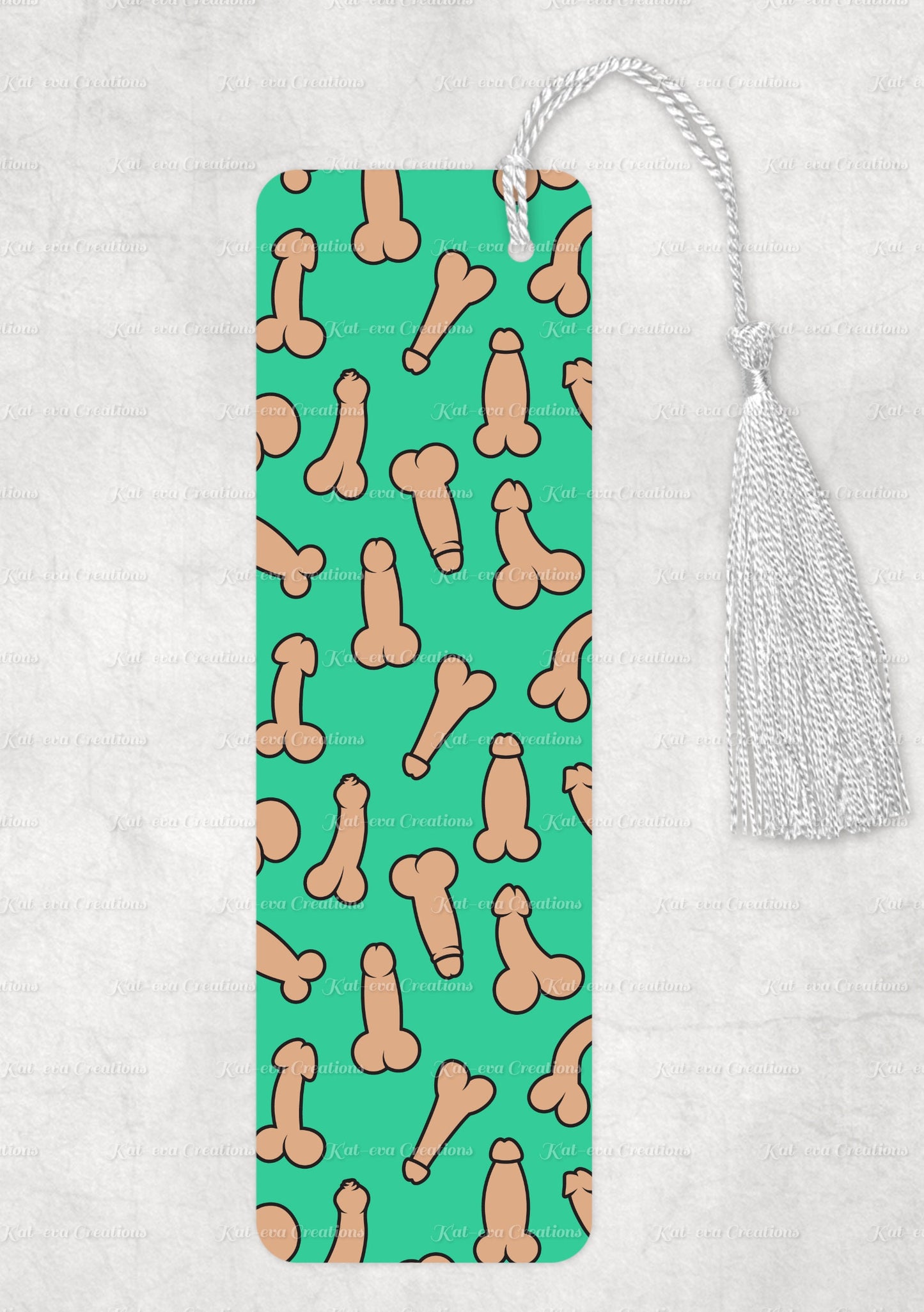 penis bookmark. aluminium willie, willy, dick bookmark. ideal secret santa, stocking filler or silly present