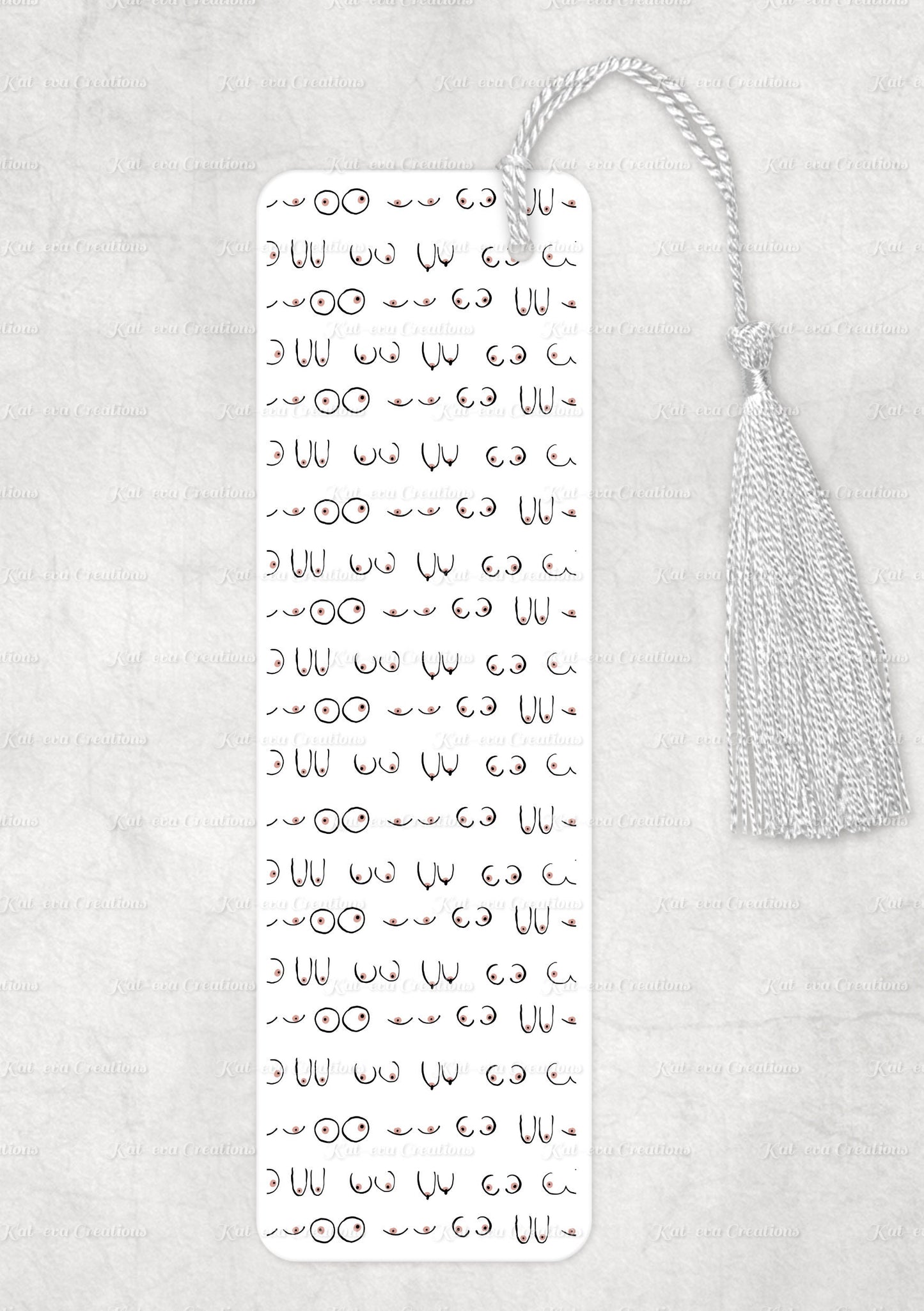 boob bookmark. aluminium breast, boobie, tits bookmark. ideal secret santa, stocking filler or silly present