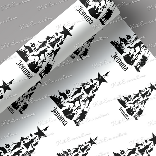 Musical tree Wrapping paper