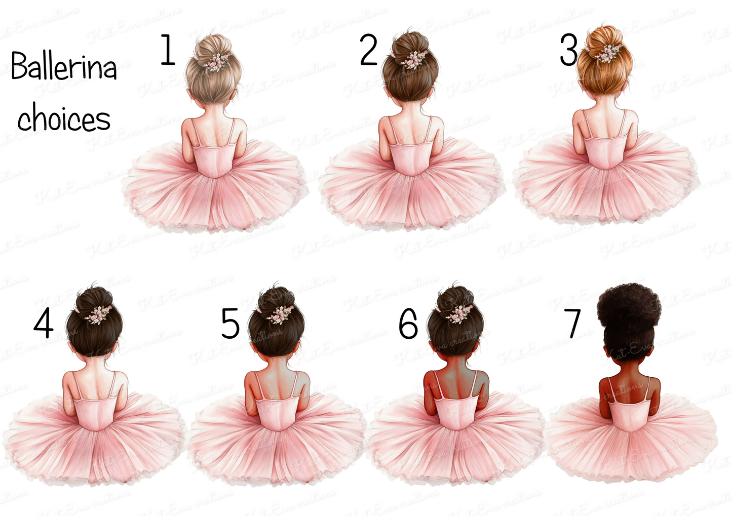 Ballet card. Personalised ballerina card
