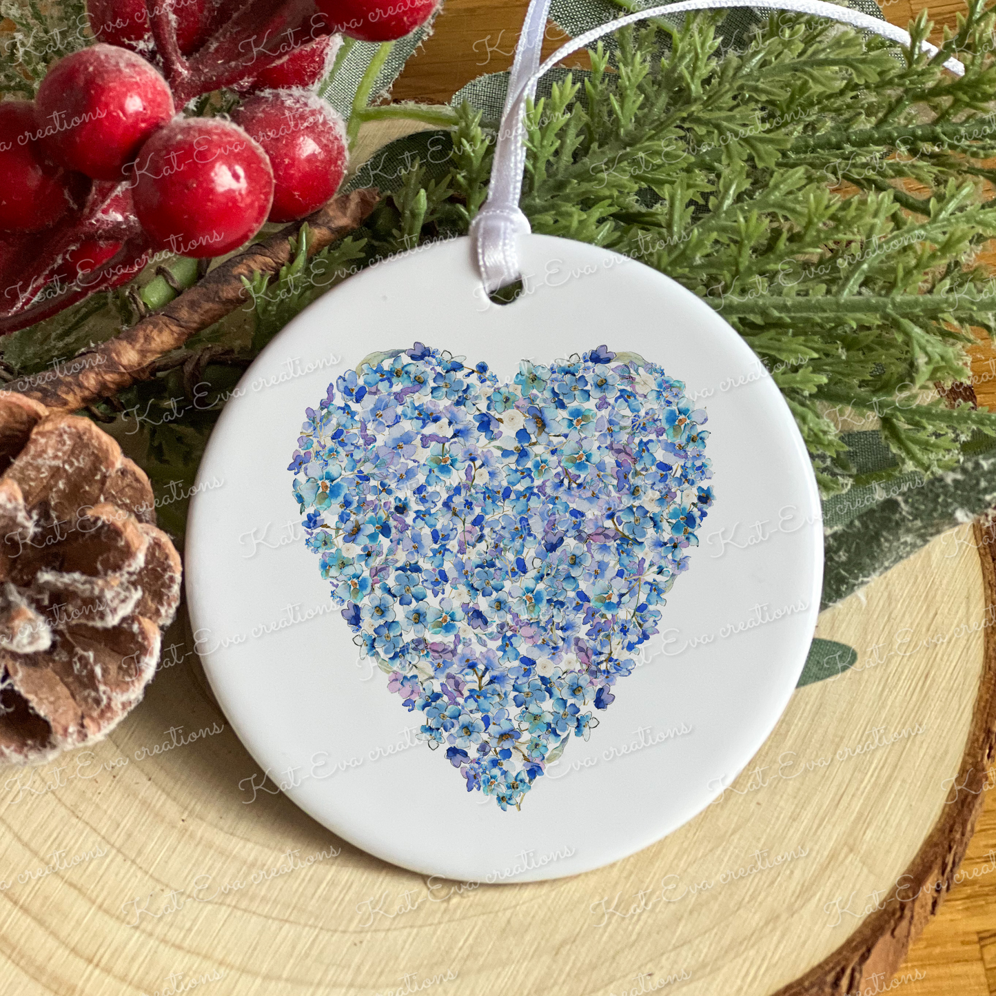 memory ceramic decoration forget me not designs