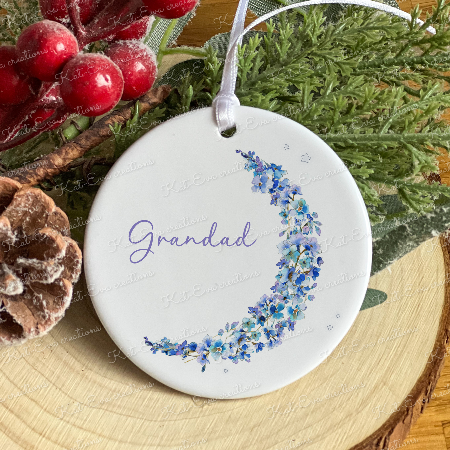 memory ceramic decoration forget me not designs