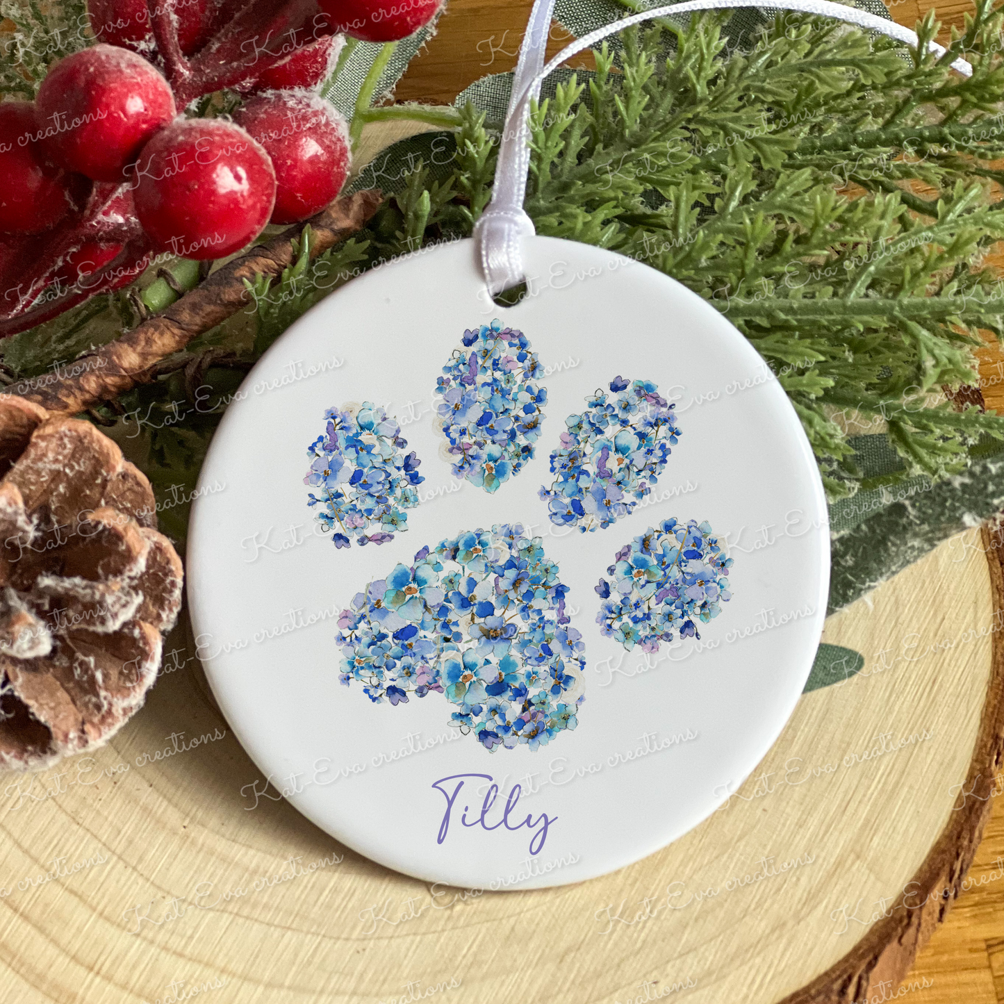 memory ceramic decoration forget me not designs