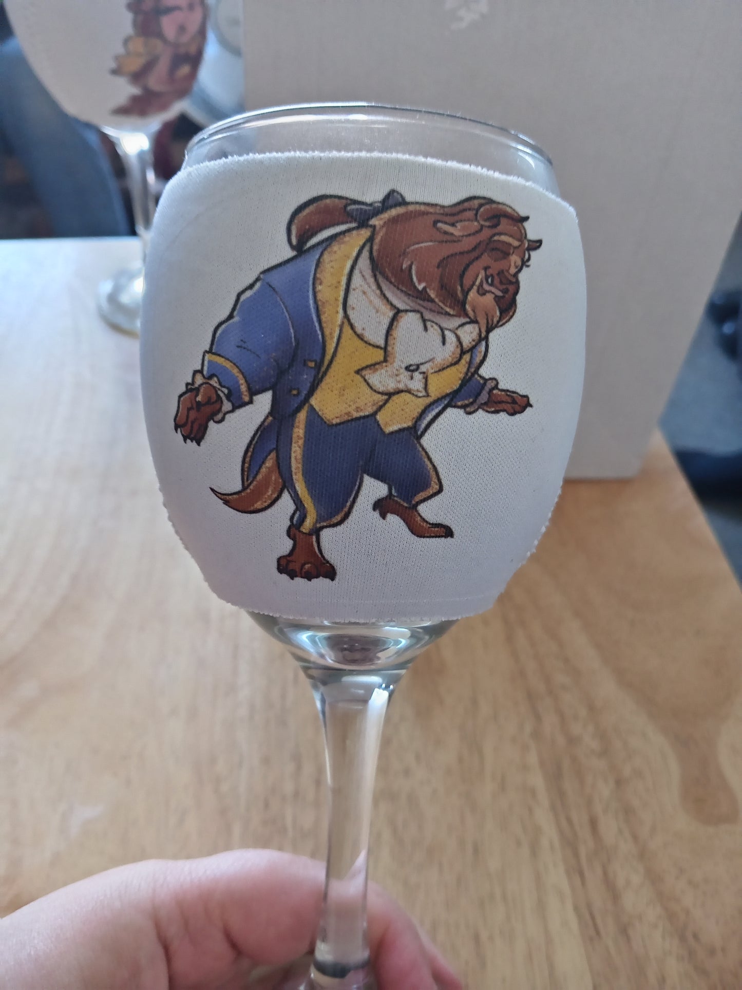 Wine glass and coozie