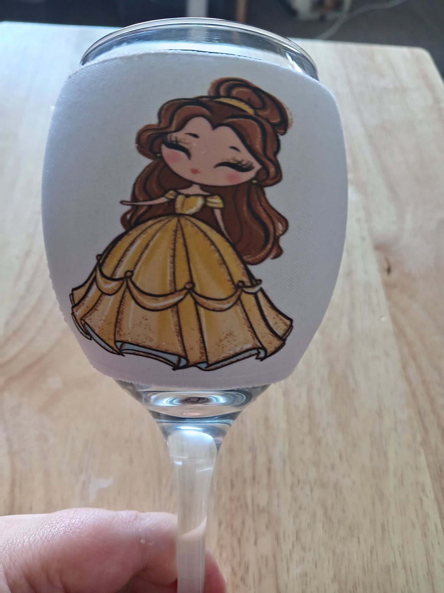 Wine glass and coozie