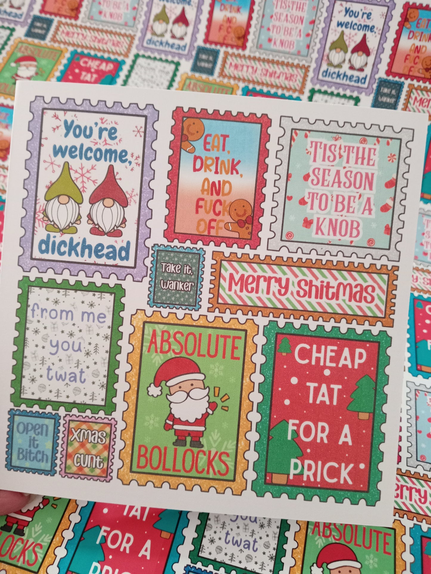 Rude paper, card and mug set
