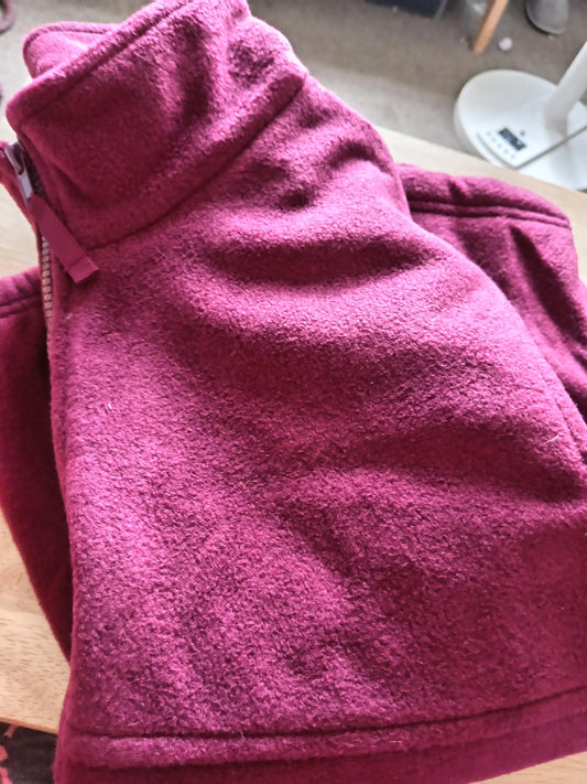 Burgandy cardigans and jumoers
