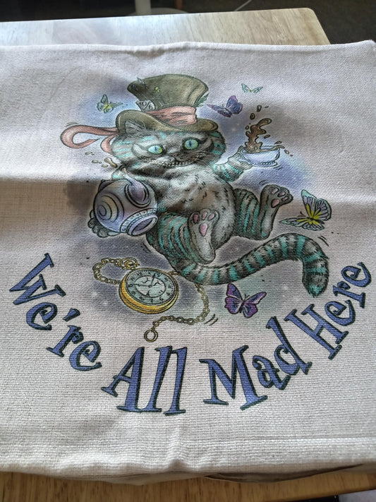 we're all mad cushion cover