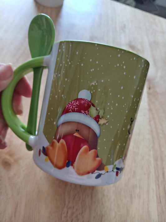 robin spoon mug