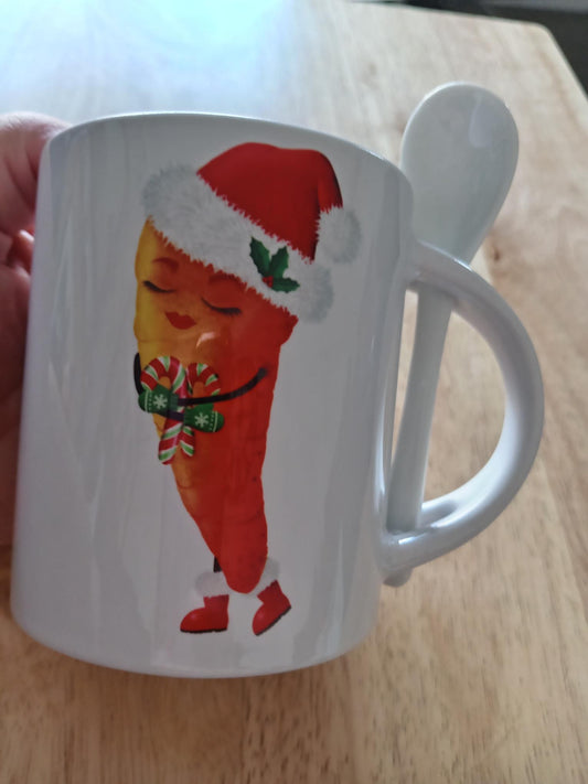 Carrot spoon mug