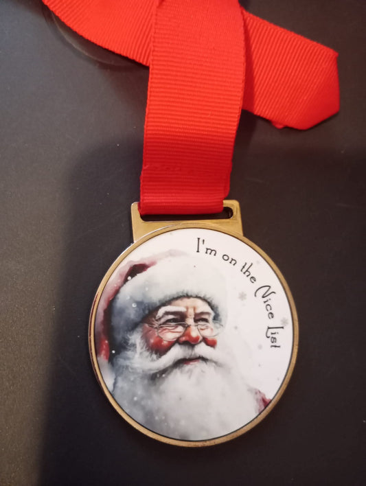Personalised nice list medal