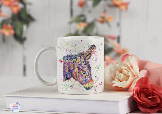Personalised donkey mug. Ideal Birthday or Mothers day gift. Valentines or teacher present