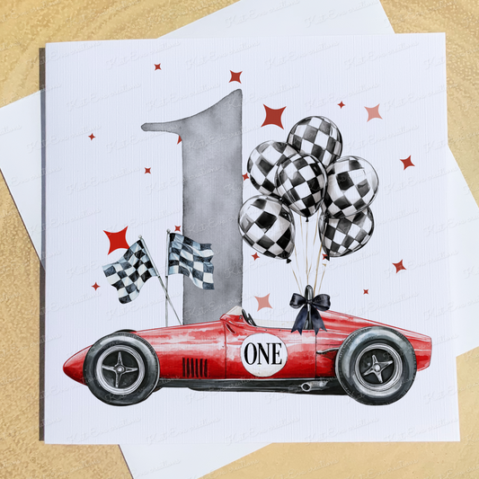 Racing birthday card