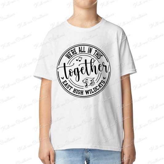 musical tshirt high school
