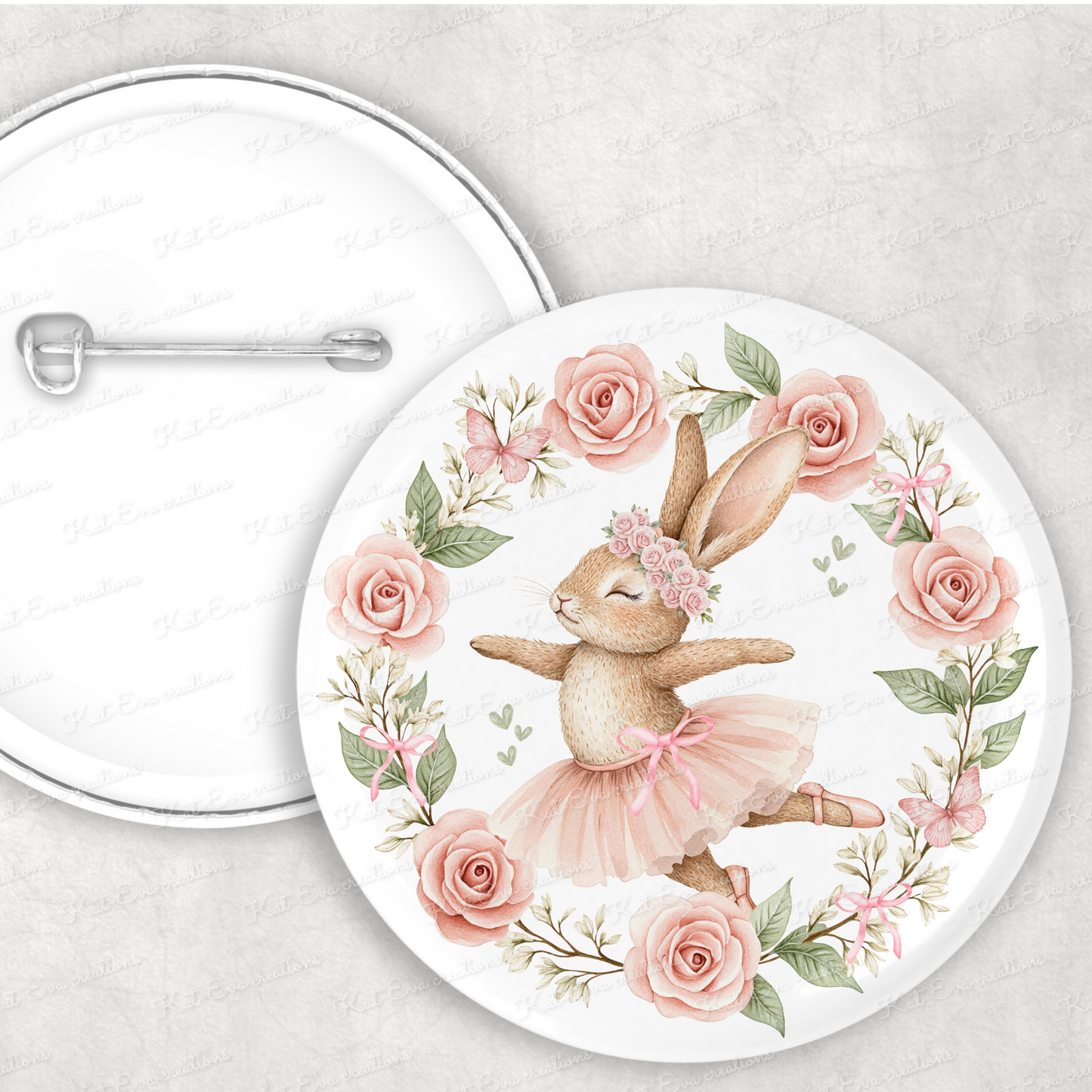 Bunny ballerina Birthday card