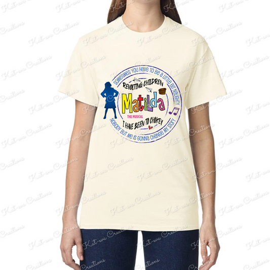 musical tshirt matilda