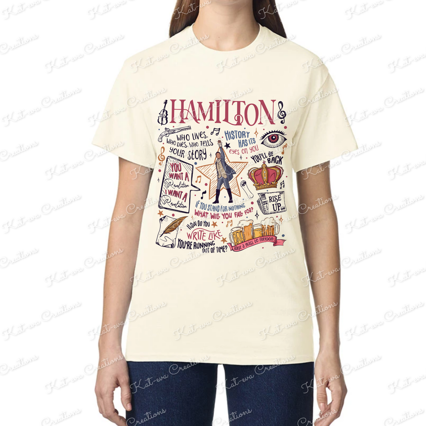 musical tshirt hamilton