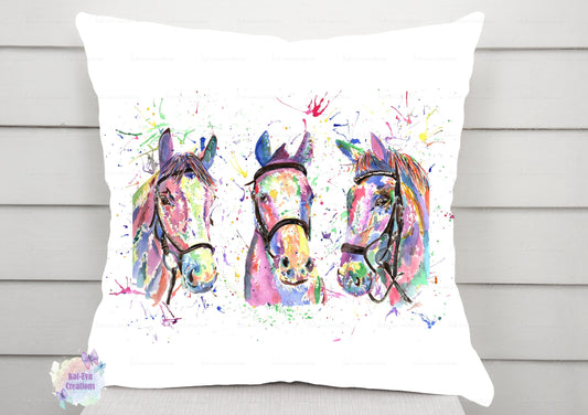 Beautiful horse cushion.  can be personalised