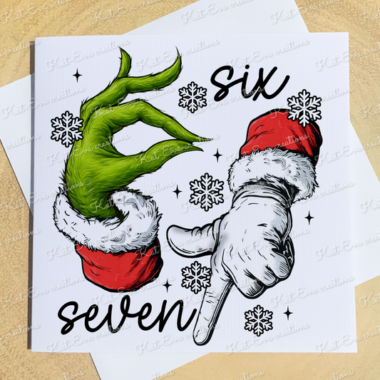 6 7 card or card and badge