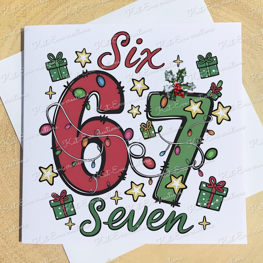 6 7 card or card and badge