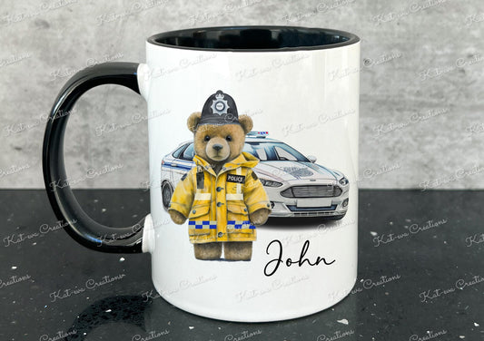 personalised Police man mug. Policewoman cup.  Secret santa present. christmas gift birthday present