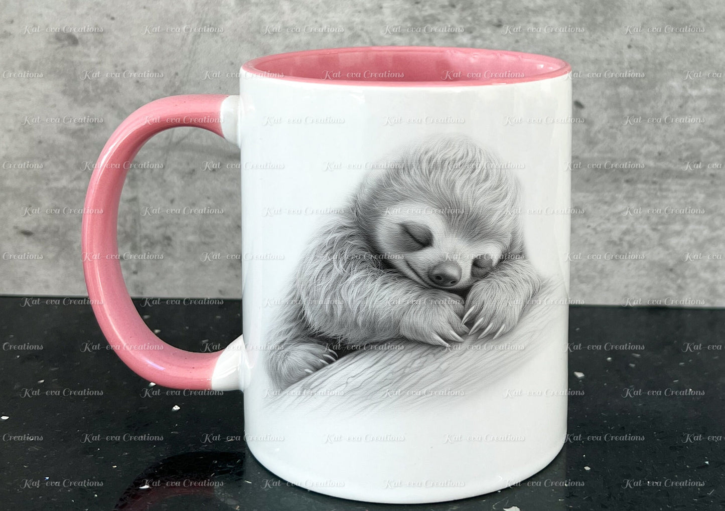 sloth mug. Personalised baby sloth cup. Ideal gift for Christmas. Birthday, secret santa or stocking filler