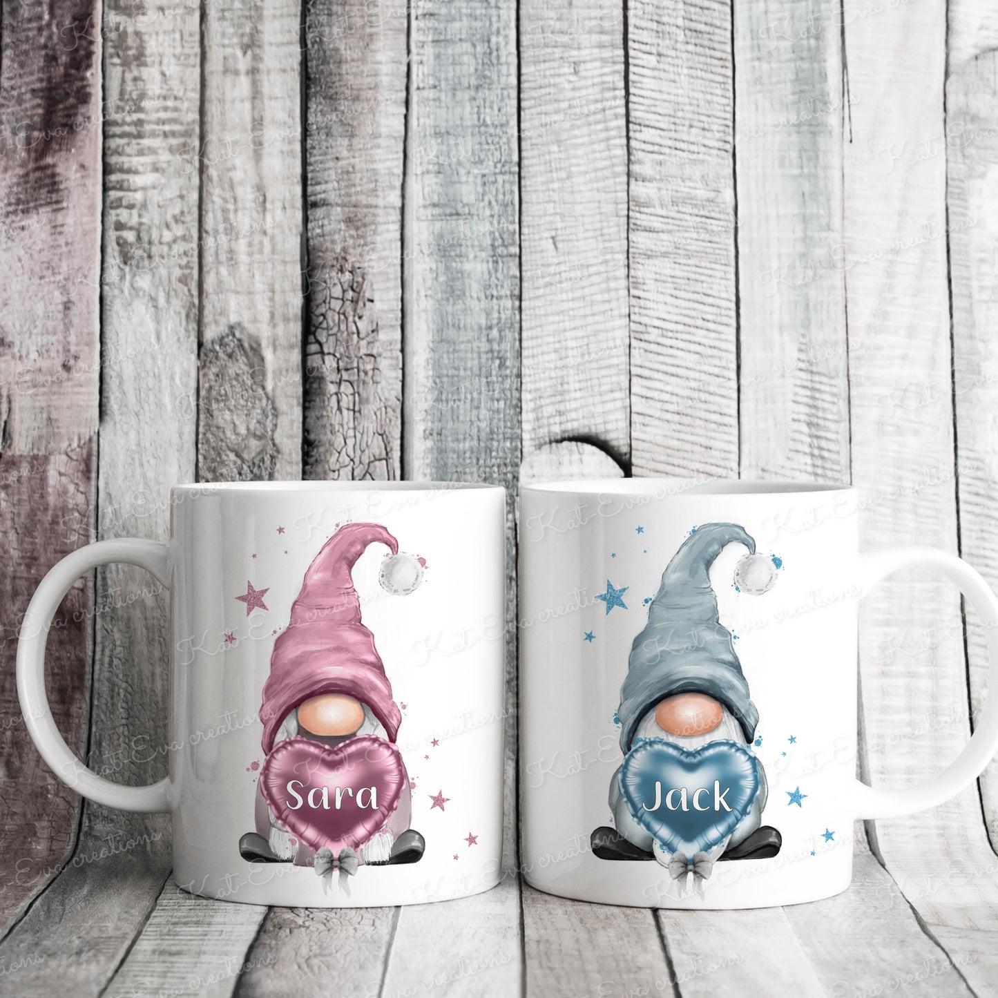 gonk mug. Personalised gnome mug. Ideal birthday or mothers Day gift or wedding and engagement presents