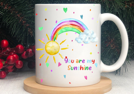 You are my sunshine personalised mug