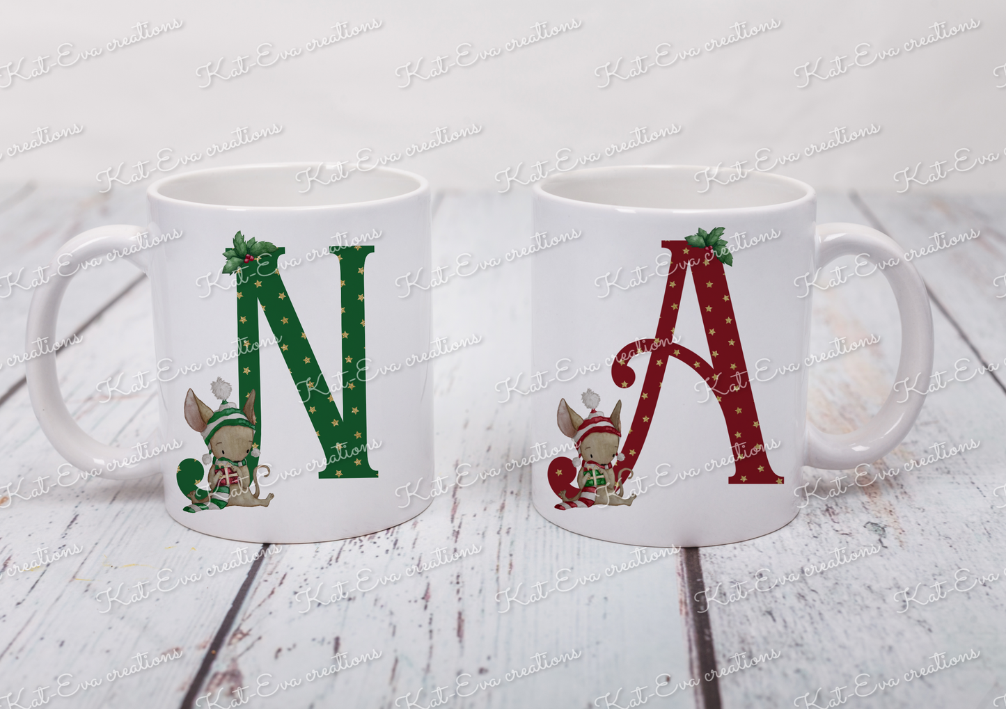Christmas mouse mug