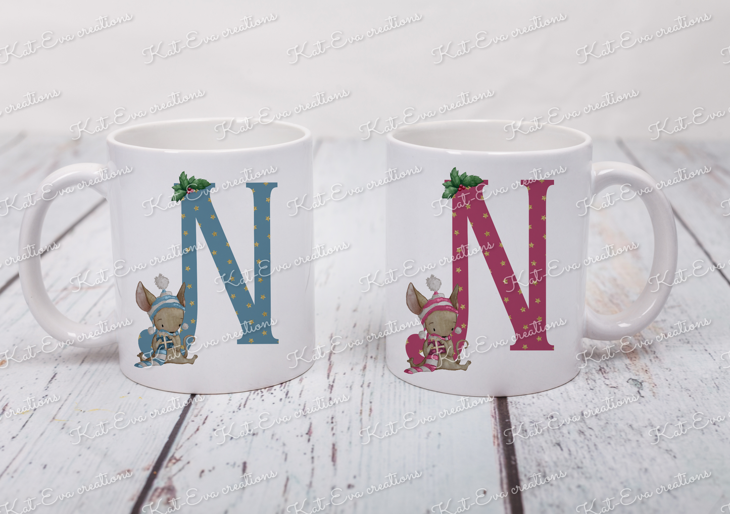 Christmas mouse mug