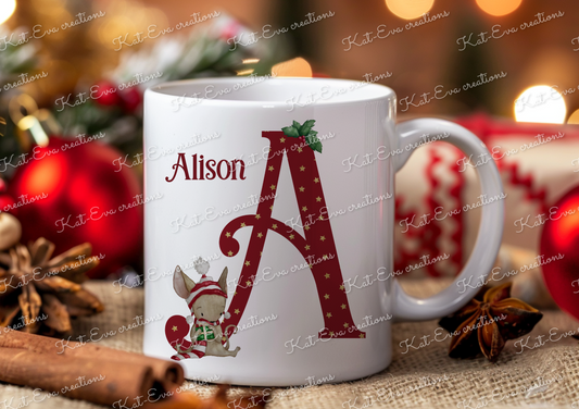 Christmas mouse mug