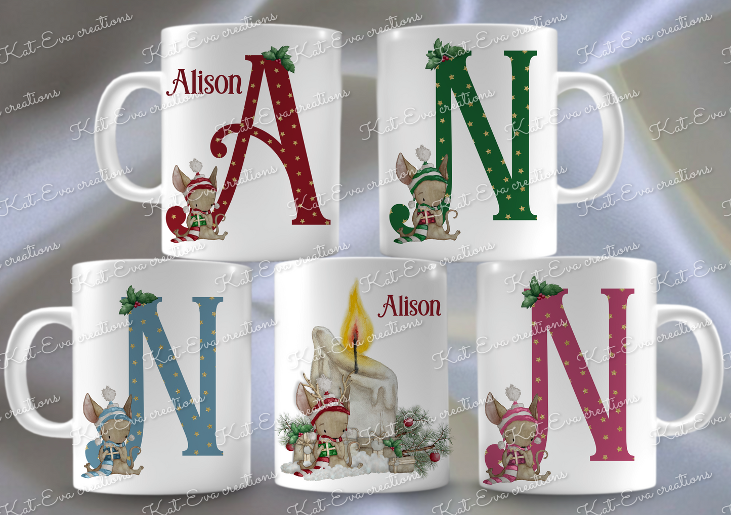 Christmas mouse mug