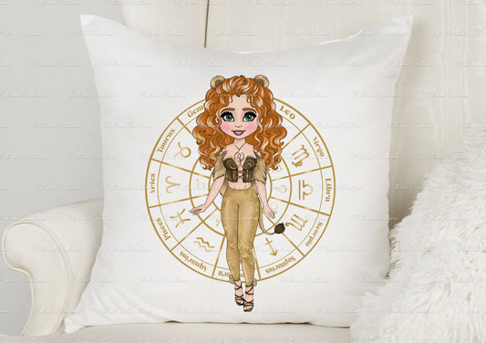 Zodiac cushion, personalised star sign. pisces, taurus, leo, sagittarius, scorpio, capricorn, aquarius, aries, cancer, gemini, virgo, libra