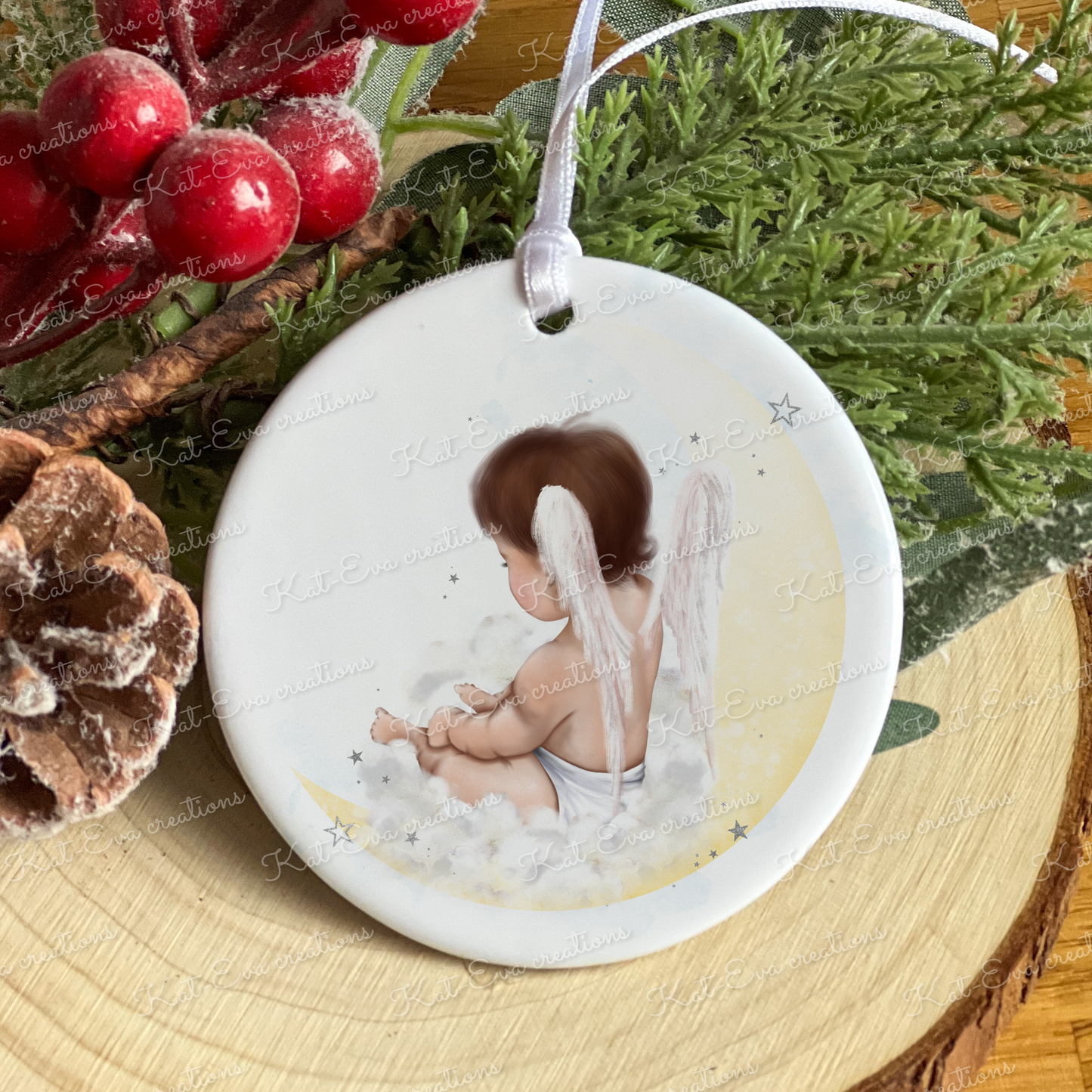 memory ceramic decoration angel