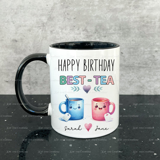 Best tea mug. Personalised bestie cup. Ideal Birthday gift