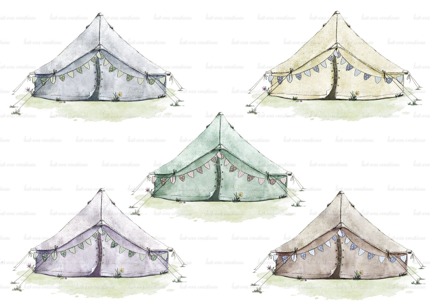bell tent cushion. personalised camping pillow