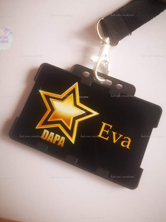 Dapa lanyard card and black lanyard
