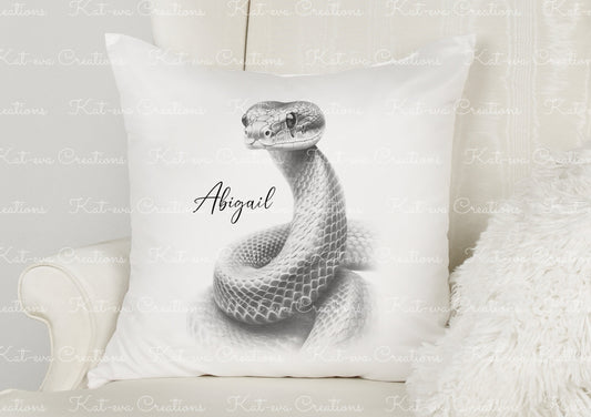 snake cushion. personalised snake pillow. ideal christmas, secret santa, stocking filler, or birthday gift