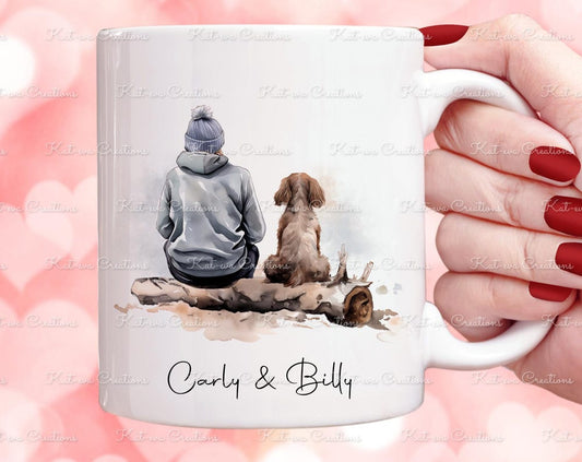 Dog and owner mug
