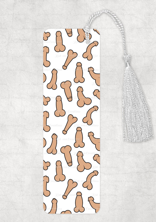 penis bookmark. aluminium willie, willy, dick bookmark. ideal secret santa, stocking filler or silly present