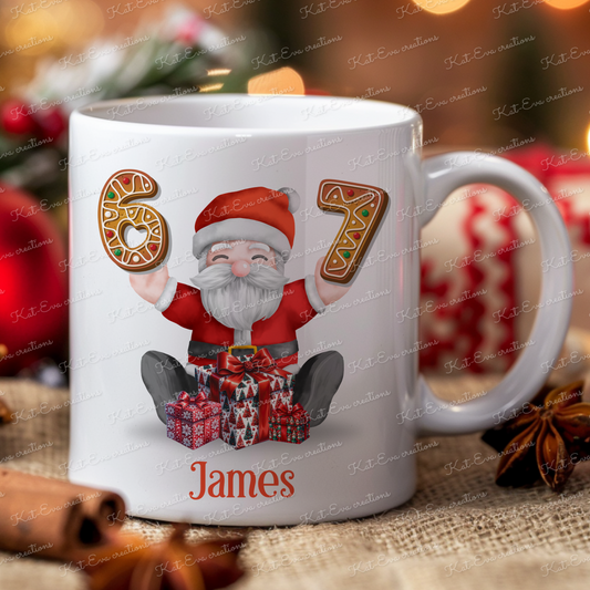 6 7 67 mug Christmas mug