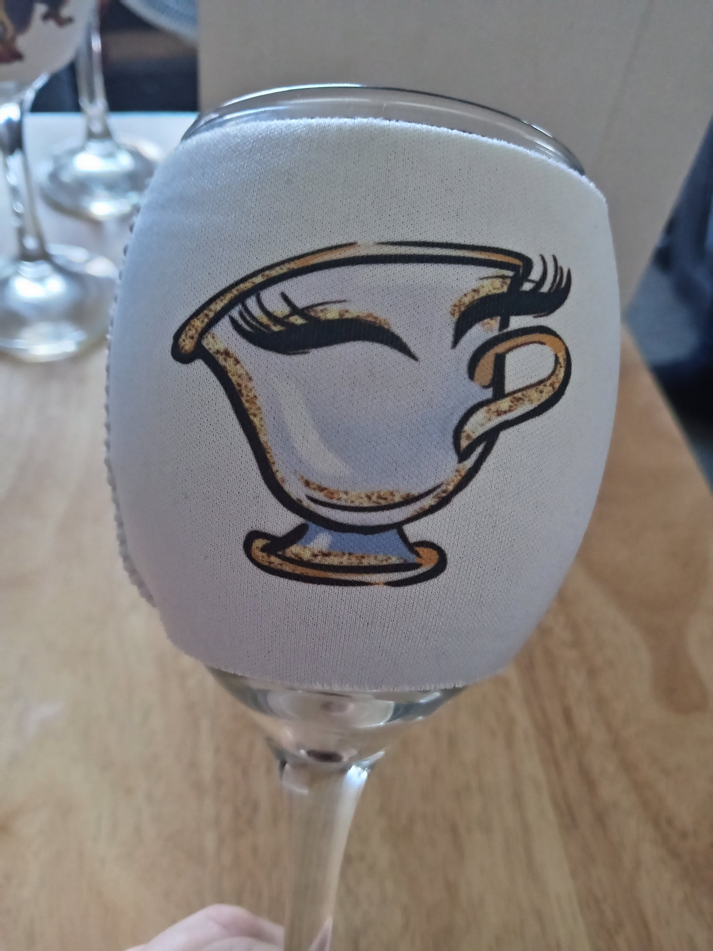 Wine glass and coozie