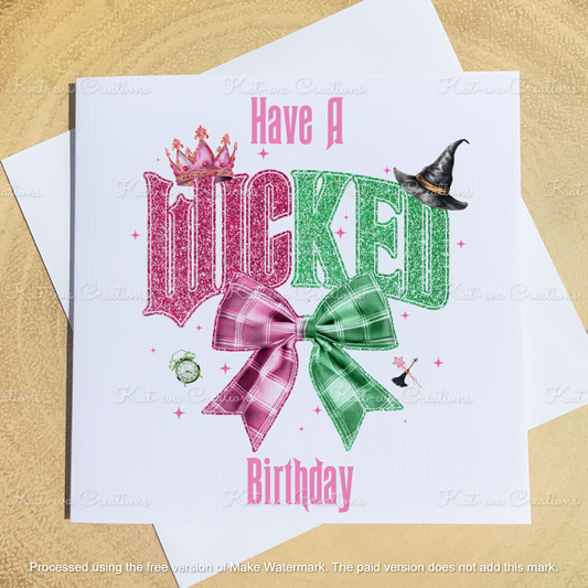 wicked inspired card